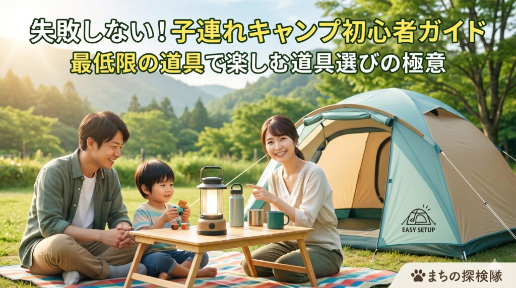 キャンプデビューを成功させる！初心者ファミリーのための「最低限」準備リスト